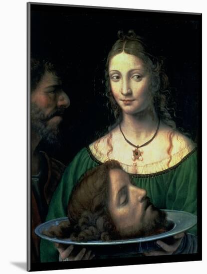 Salome with the Head of John the Baptist, circa 1525-30-Bernardino Luini-Mounted Giclee Print