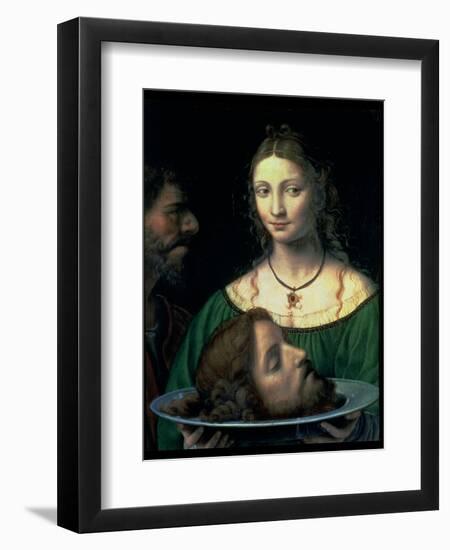 Salome with the Head of John the Baptist, circa 1525-30-Bernardino Luini-Framed Giclee Print