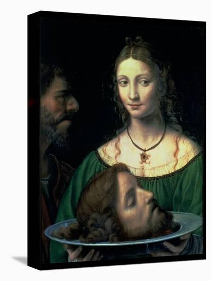 Salome with the Head of John the Baptist, circa 1525-30-Bernardino Luini-Stretched Canvas