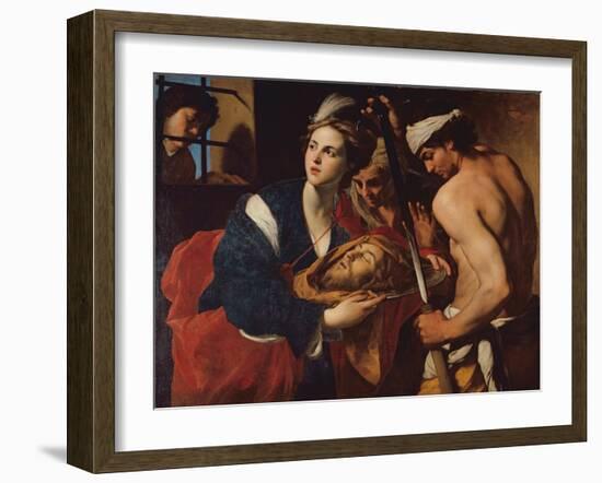 Salome with the Head of John the Baptist-Massimo Stanzioni-Framed Giclee Print