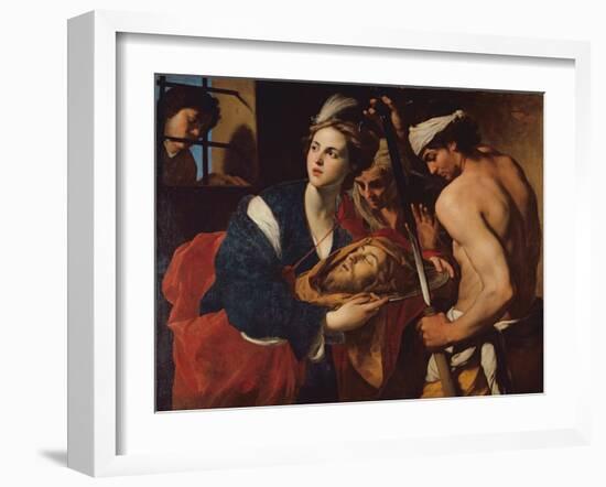 Salome with the Head of John the Baptist-Massimo Stanzioni-Framed Giclee Print