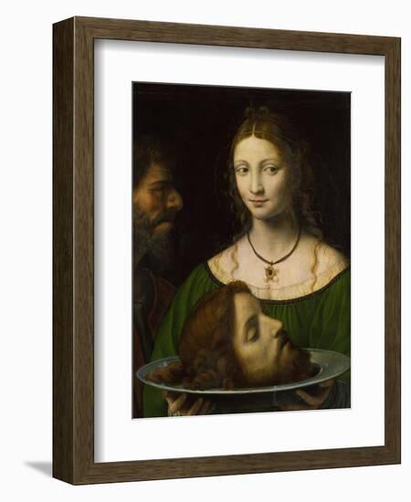 Salome with the Head of John the Baptist-Bernardino Luini-Framed Giclee Print