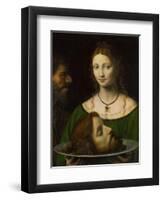 Salome with the Head of John the Baptist-Bernardino Luini-Framed Giclee Print