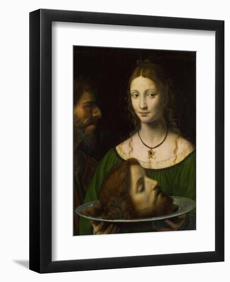 Salome with the Head of John the Baptist-Bernardino Luini-Framed Giclee Print