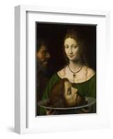 Salome with the Head of John the Baptist-Bernardino Luini-Framed Giclee Print