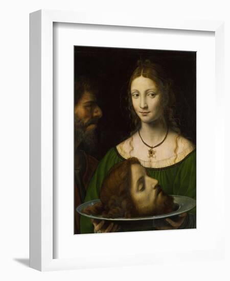 Salome with the Head of John the Baptist-Bernardino Luini-Framed Giclee Print