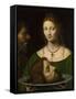 Salome with the Head of John the Baptist-Bernardino Luini-Framed Stretched Canvas