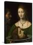 Salome with the Head of John the Baptist-Bernardino Luini-Stretched Canvas