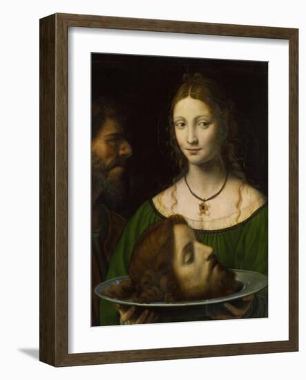 Salome with the Head of John the Baptist-Bernardino Luini-Framed Giclee Print