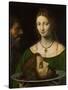 Salome with the Head of John the Baptist-Bernardino Luini-Stretched Canvas