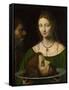 Salome with the Head of John the Baptist-Bernardino Luini-Framed Stretched Canvas