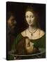 Salome with the Head of John the Baptist-Bernardino Luini-Stretched Canvas