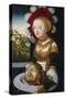 Salome with the Head of John the Baptist-Lucas Cranach, the Elder (Studio of)-Stretched Canvas