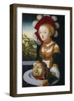 Salome with the Head of John the Baptist-Lucas Cranach, the Elder (Studio of)-Framed Giclee Print