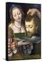 Salome with the Head of Saint John the Baptist-Andrea Solario-Framed Stretched Canvas