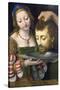 Salome with the Head of Saint John the Baptist-Andrea Solario-Stretched Canvas