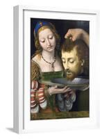 Salome with the Head of Saint John the Baptist-Andrea Solario-Framed Art Print