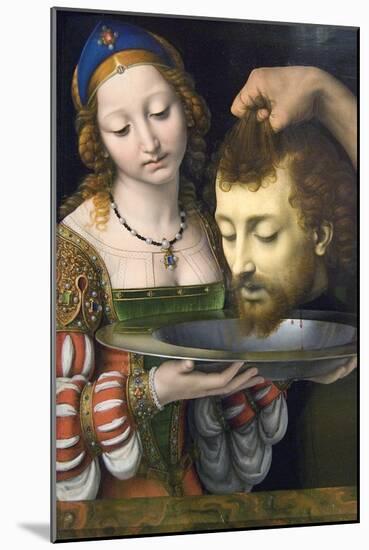 Salome with the Head of Saint John the Baptist-Andrea Solario-Mounted Art Print