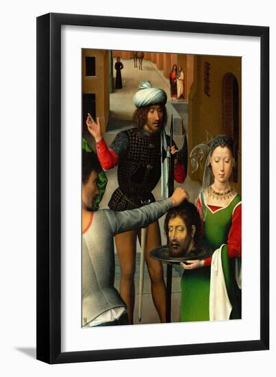 Salome with the Head of Saint John the Baptist-Hans Memling-Framed Giclee Print