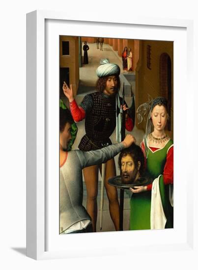 Salome with the Head of Saint John the Baptist-Hans Memling-Framed Giclee Print