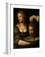 Salome with the Head of the Baptist-Bernardino Luini-Framed Giclee Print