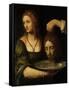 Salome with the Head of the Baptist-Bernardino Luini-Framed Stretched Canvas