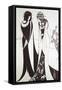 Salome-Aubrey Beardsley-Framed Stretched Canvas