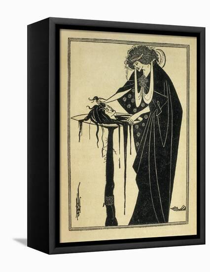 Salome-Aubrey Beardsley-Framed Stretched Canvas