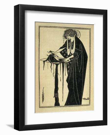 Salome-Aubrey Beardsley-Framed Art Print