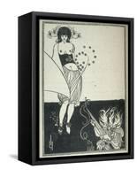 Salome-Aubrey Beardsley-Framed Stretched Canvas
