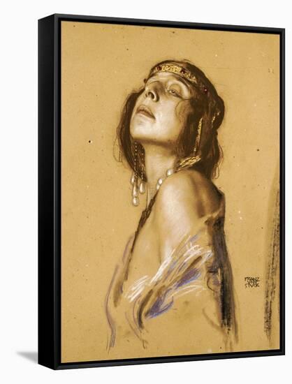 Salome-Franz von Stuck-Framed Stretched Canvas