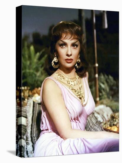 Salomon and la Reine by Saba SOLOMON AND SHEBA by King Vidor with Gina Lollobrigida, 1959 (photo)-null-Stretched Canvas