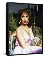 Salomon and la Reine by Saba SOLOMON AND SHEBA by King Vidor with Gina Lollobrigida, 1959 (photo)-null-Framed Stretched Canvas