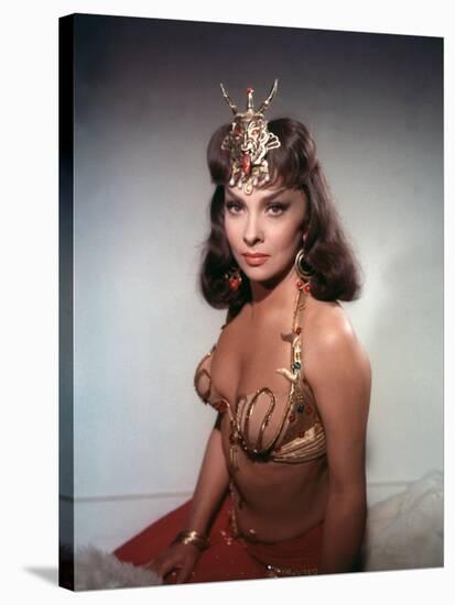 Salomon and la Reine by Saba SOLOMON AND SHEBA by King Vidor with Gina Lollobrigida, 1959 (photo)-null-Stretched Canvas