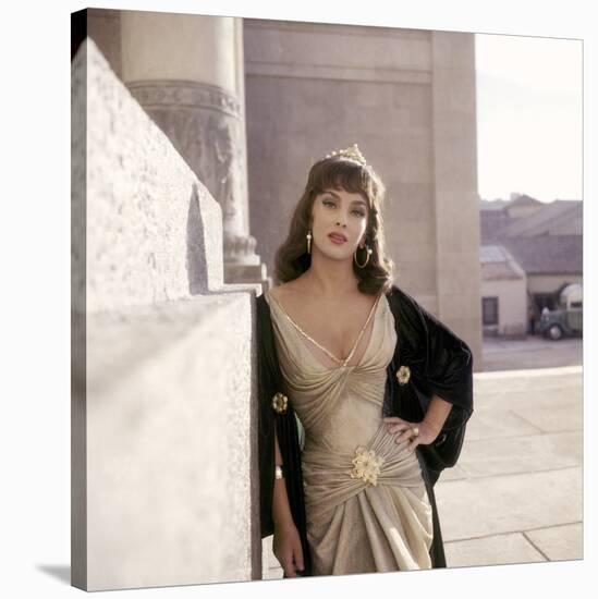 Salomon and la Reine by Saba SOLOMON AND SHEBA by King Vidor with Gina Lollobrigida, 1959 (photo)-null-Stretched Canvas