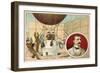 Salomon August Andree Setting Out for the North Pole by Balloon, 1897-null-Framed Giclee Print