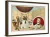 Salomon August Andree Setting Out for the North Pole by Balloon, 1897-null-Framed Giclee Print