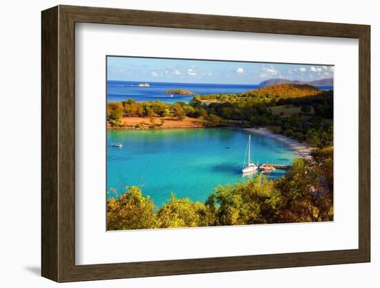 Salomon Bay, Saint John, US Virgin Islands-George Oze-Framed Photographic Print