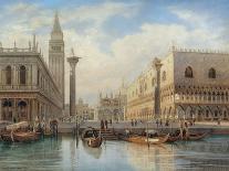 La Piazza San Marco, Venice, 1864-Salomon Corrodi-Framed Stretched Canvas