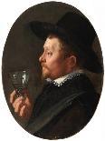 Portrait D'homme Tenant Un Verre Roemer  (Man Holding a Roemer) Peinture De Salomon De Bray (1597--Salomon de Bray-Giclee Print