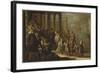 Salomon et la reine de Saba dit aussi "Esther devant Assuérus"-Claude Vignon-Framed Giclee Print