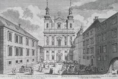 View of the Jesuitenkirche and Dr-Ignaz-Seipal-Platz in Vienna-Salomon Kleiner-Giclee Print