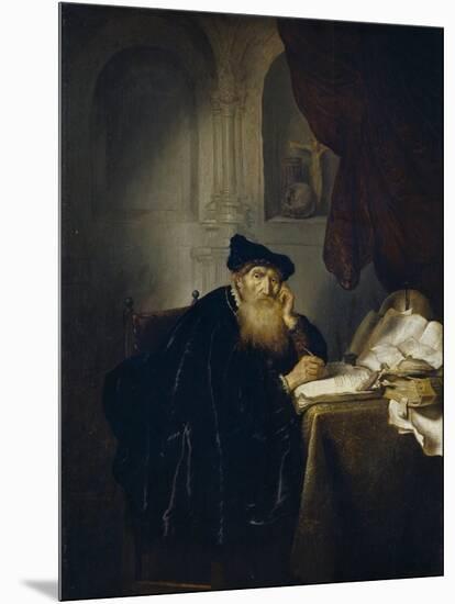 Salomon Koninck / A Philosopher, 1635-Salomon Koninck-Mounted Giclee Print