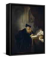 Salomon Koninck / A Philosopher, 1635-Salomon Koninck-Framed Stretched Canvas