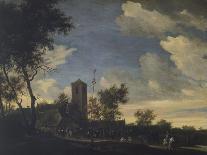 View of a Village, Salomon Van Ruysdael-Salomon van Ruysdael-Art Print