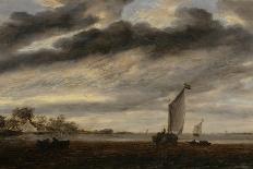 Paysage avec le château d'Egmond-Salomon Van Ruysdael-Framed Giclee Print