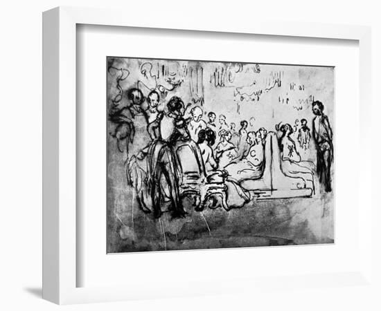 Salon, 19th Century-Constantin Guys-Framed Giclee Print