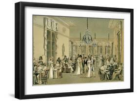 Salon at Café Frascati, Paris ('Le Grand Salon de Frascati')-Philibert-Louis Debucourt-Framed Giclee Print