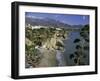 Salon Beach from Balcon De Europe, Nerja, Andalucia (Andalusia), Spain, Europe-Michael Short-Framed Photographic Print