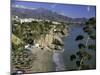Salon Beach from Balcon De Europe, Nerja, Andalucia (Andalusia), Spain, Europe-Michael Short-Mounted Photographic Print